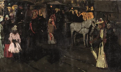 Una domenica sera al Dam, Amsterdam, c.1895