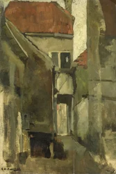 Strada di quartiere a Rijswijk, vicino all