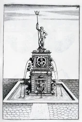 Progetto di fontana, 1664