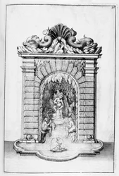Progetto di fontana, 1664