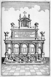 Progetto di fontana, 1664