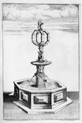 Progetto di fontana, 1664