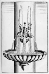 Progetto di fontana ornamentale, 1664