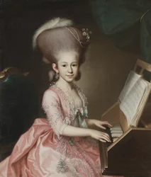 Ritratto di una giovane signora al clavicordo