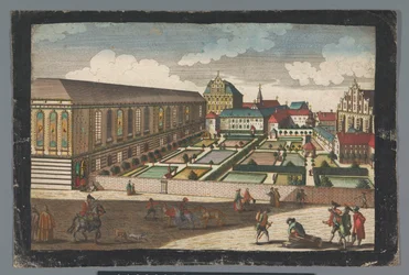 Veduta del Palazzo Reale e del monastero dei cappuccini a Breslavia