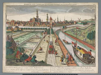 Veduta del Canale di Amsterdam a Haarlem