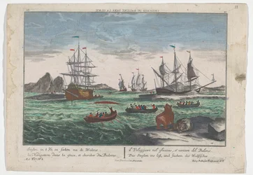 Vista della caccia alle balene