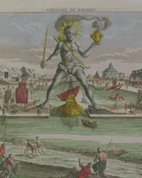 Il Colosso di Rodi, (dettaglio della statua)