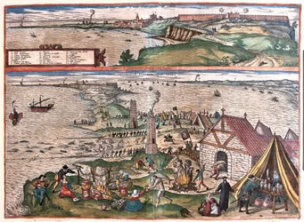 Cadice, Spagna - in "Civitates Orbis Terrarum" di Georg Braun, Colonia 1617