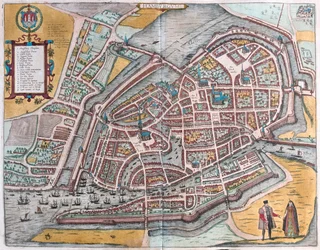Amburgo, Germania - in "Civitates Orbis Terrarum" di Georg Braun, Colonia 1617