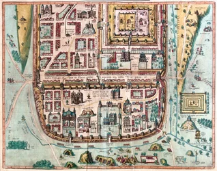 Gerusalemme, Israele - in "Civitates Orbis Terrarum" di Georg Braun, Colonia 1617