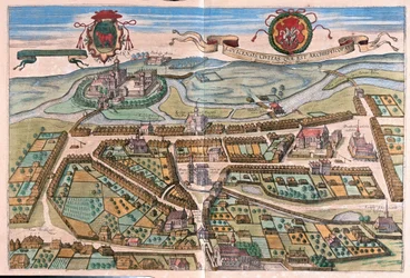 Lowicz, Polonia - in "Civitates Orbis Terrarum" di Georg Braun, Colonia 1617
