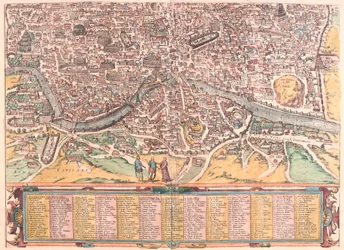 Roma, Italia - in "Civitates Orbis Terrarum" di Georg Braun, Colonia 1617