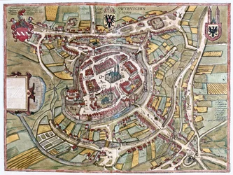 Swiebodzin, Polonia - in "Civitates Orbis Terrarum" di Georg Braun, Colonia 1617
