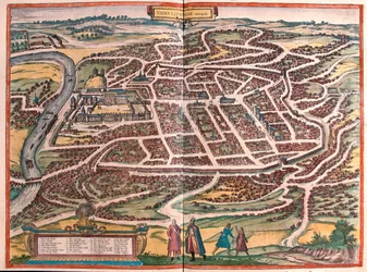 Vilnius, Lituania, in "Civitates Orbis Terrarum" di Georg Braun, Colonia 1617.