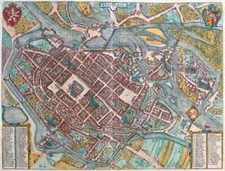 Wroclaw, Polonia - in "Civitates Orbis Terrarum" di Georg Braun, Colonia 1617