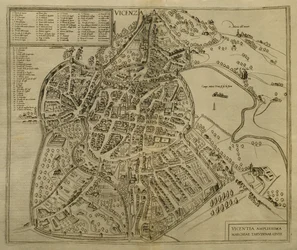 Mappa di Vicenza, illustrazione da 