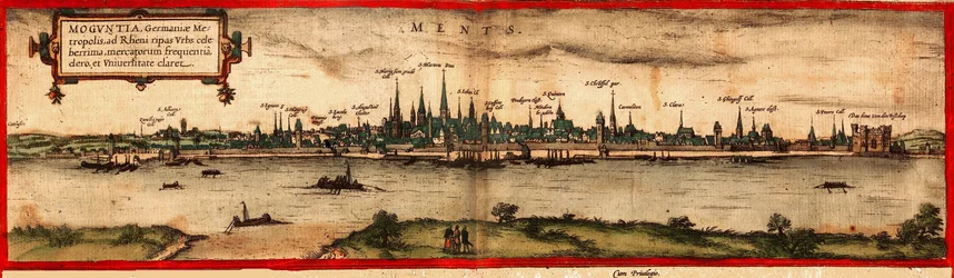 Veduta di Magonza, 1572