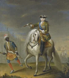 Imperatrice Elisabetta 1709-1762 con un ragazzo arabo