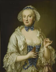 Francese: Marie-Anne-Sophie de Saxe, princesse électrice de Bavière (1728-1797) Ritratto di Maria Anna Sofia di Sassonia, Elettrice di Baviera (1728-1797)