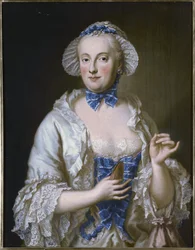 Francese: Marie-Anne-Sophie de Saxe, princesse électrice de Bavière (1728-1797) Ritratto di Maria Anna Sofia di Sassonia, Elettrice di Baviera (1728-1797)