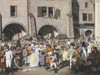 Mercato Affollato, Praga, 1804