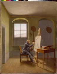 Caspar David Friedrich nel suo atelier
