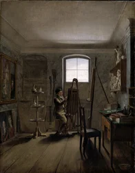 Il pittore Gerhard von Kügelgen nel suo studio