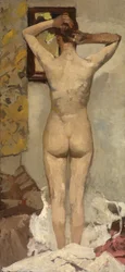 Nudo in piedi