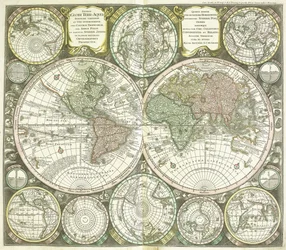 Mappa del mondo, 1744
