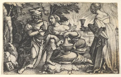 Lot e le sue figlie (dettaglio)
