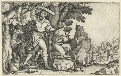 Offerta di Abramo di Isacco (serie Verhaal van Abraham)
