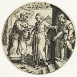 Accogliere gli Stranieri, da Le Sette Opere di Misericordia