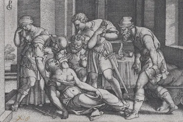 Il suicidio di Lucrezia, da Scene della storia romana.