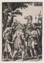 La storia di Giuseppe, Giuseppe viene venduto dai suoi fratelli, prima metà del XVI secolo (Incisione)
