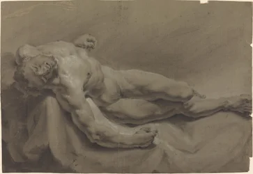 Un nudo maschile reclinato