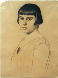 G.Scholz, Ritratto di Elisabeth Scholz