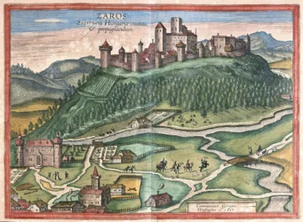 Zaros, sul Monte Ida, Creta (incisione)