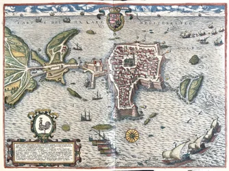 Gallipoli (provincia di Lecce) Italia (incisione)