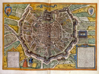 Piano di Milano nel 1585 tratto dall