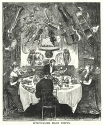 Cartone animato di Punch: Lo spiritismo reso utile