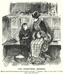Cartone di Punch: Il sermone di Natale