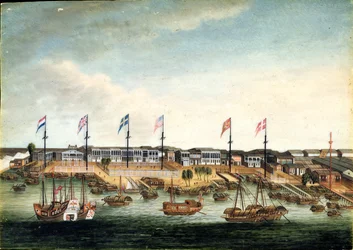 I Hongs a Canton, prima del 1820