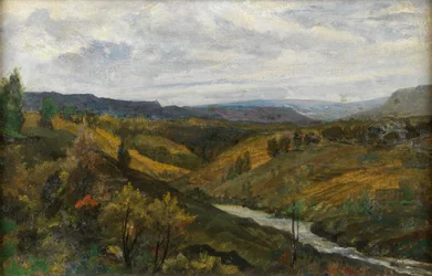 Paesaggio (olio su tavola)