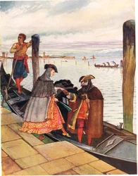 La Biondina in Gondoletta, illustrazione da 