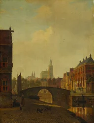 Veduta immaginaria di Arnhem, fine anni 1830