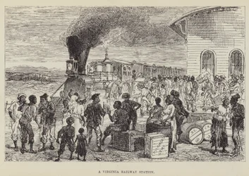 Una stazione ferroviaria della Virginia