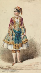 Ragazza in Costume del Vicino Oriente