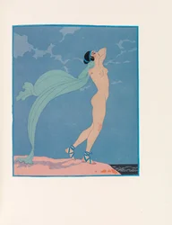 Illustrazione per Les Chansons de Bilitis Le Canzoni di Bilitis di Pierre Louÿs, 1922
