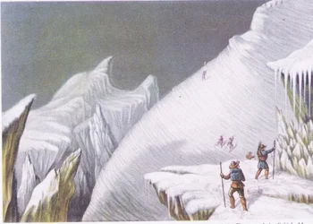 Fasi della salita al Monte Bianco, da British Adventure pubblicato da Collins, 1947